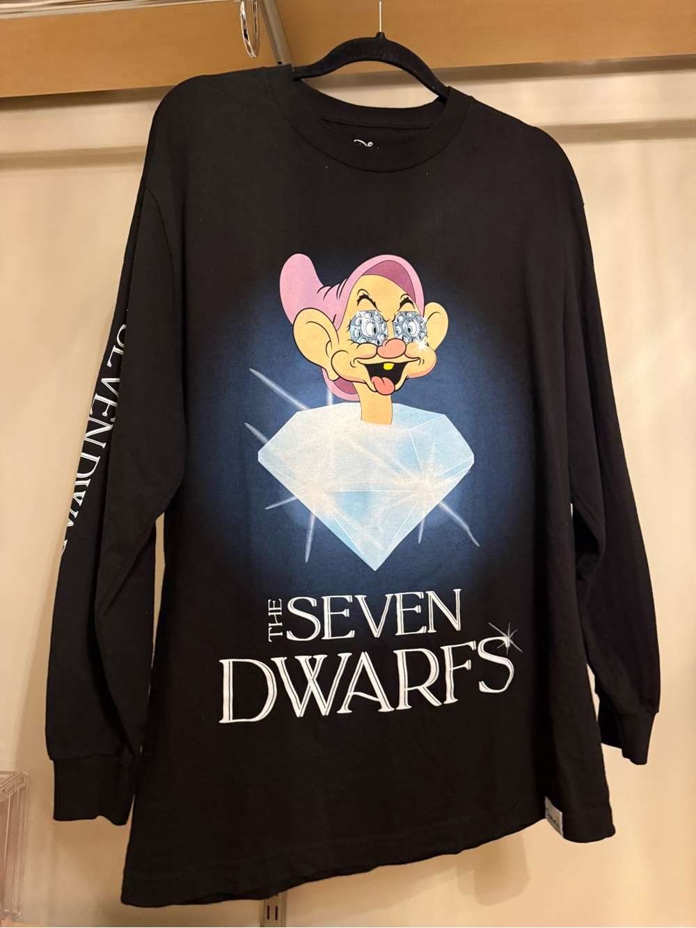Diamond Supply Co x Disney Collab Mens Seven Dwarf Long Sleeve Tee Large